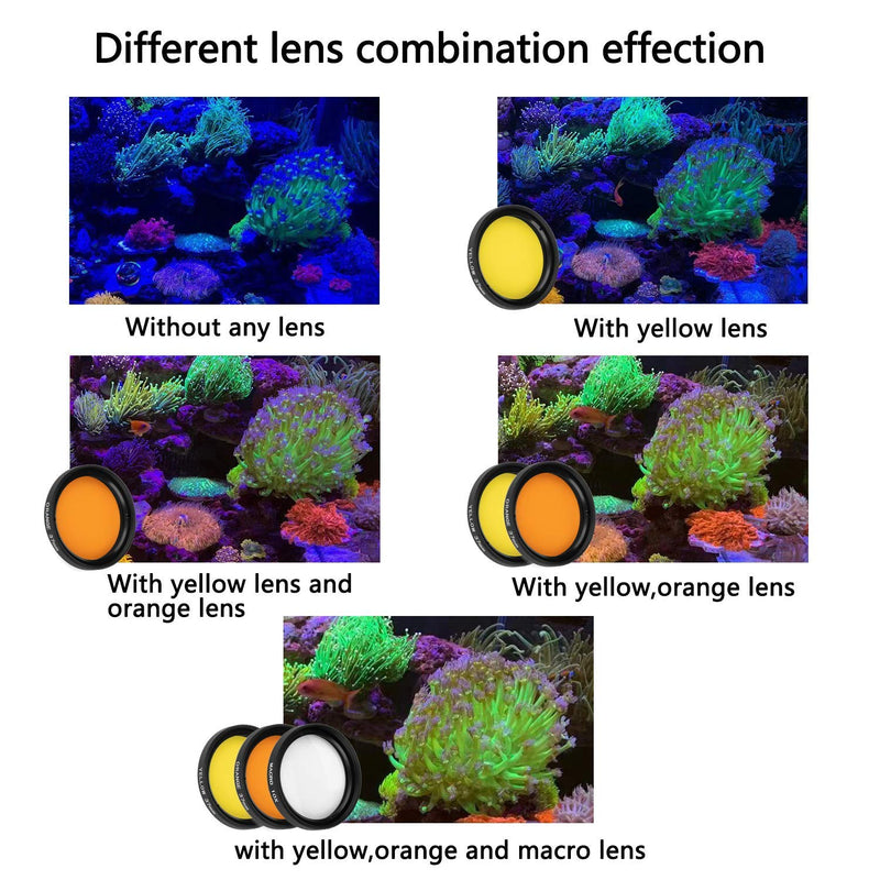 [AUSTRALIA] - Reef Coral Lens Phone Kits for Phone 7 Lenses Kit 1 Dust Shield Case 2 Lens Clips 