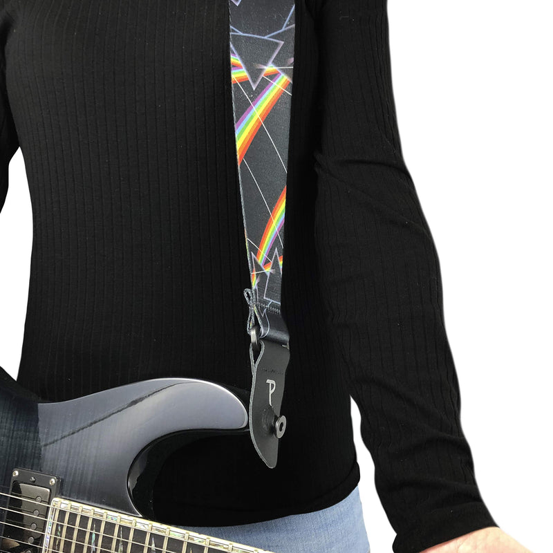 Perri's Leathers Ltd. - Pink Floyd Official Licensed Polyester Guitar Strap - Adjustable Guitar Strap from 39" to 58" for Electric, Bass, Acoustic Guitar (LPCP-8090) 39" to 58" Pick Floyd Strap