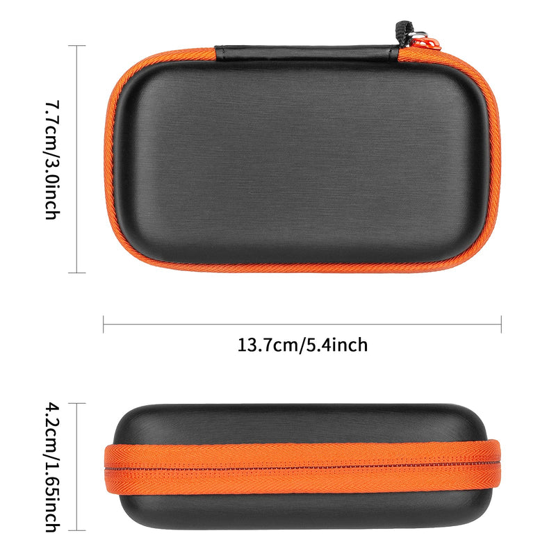 Yinke Hard Case for SanDisk Extreme Pro/SanDisk Extreme Portable External SSD 500GB 1TB 2TB, Travel Case Protective Cover Storage Bag Orange