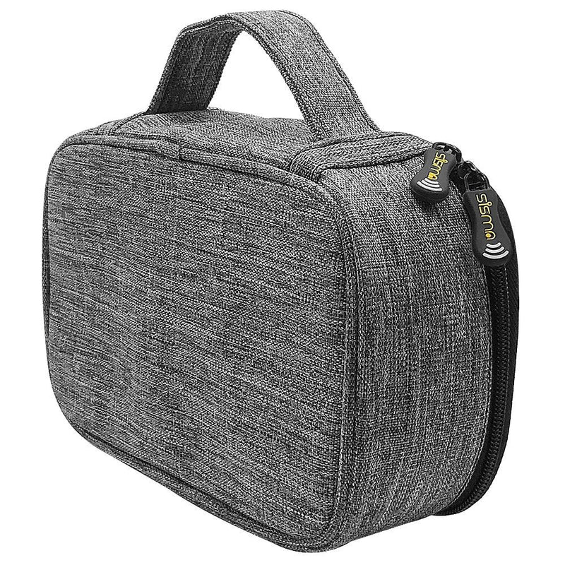 sisma Travel Cords Organizer Universal Small Electronic Accessories Carrying Bag for Cables Adapter USB Sticks Leads Memory Cards, Grey 1680D-Fabrics SCB17092B-OG Grey -1680D Oxford Fabrics