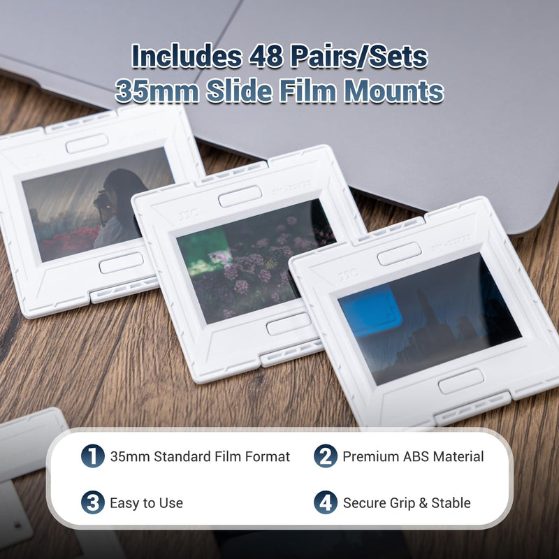 JJC Slide Film Cutter with Slide Storage Box Kit for Film Cutting and Archiving