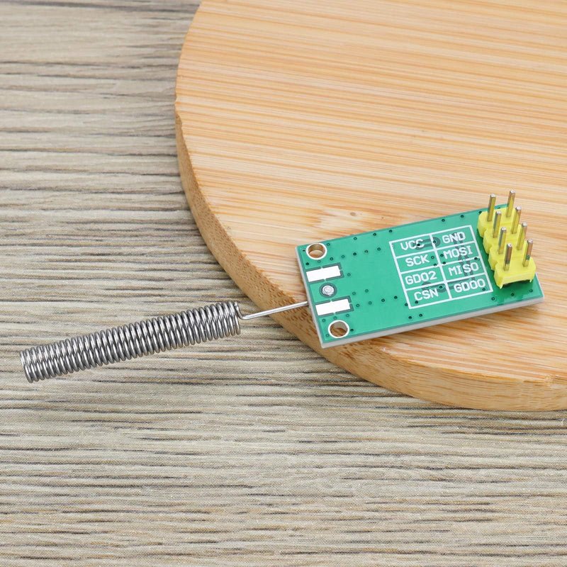 SING F LTD 2pcs CC1101 433Mhz Wireless Transceiver CUL Funk Module DC 1.8-3.6V 10mW USB FHEM Transceiver with Spring Antenna Compatible with A-rduino Compatible with Raspberry Pi