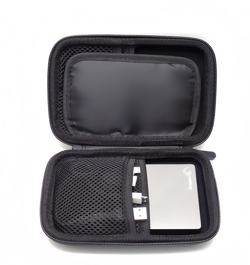 [AUSTRALIA] - Higher Quality Hard Drive case 2.5 inch External Drive Storage Carrying Bag Travel Cable Organizer Bag Electronic Organizer Travel case Travel Essentials （1 Black Cable Organizer Bag ） 