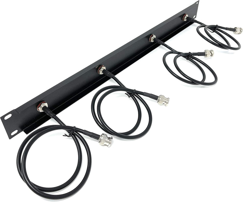 Front Mount Antenna Rack Kit BNC to BNC for Shure Wireless w/4 Cables
