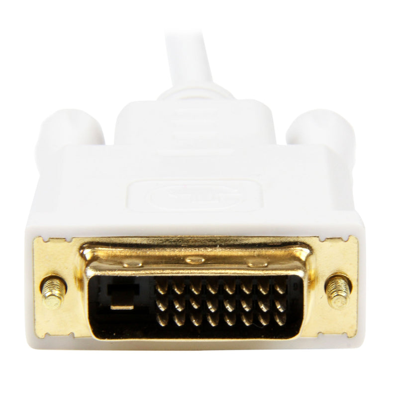 [AUSTRALIA] - StarTech.com 10ft Mini DisplayPort to DVI Adapter Cable - Mini DP to DVI Video Converter - MDP to DVI Cable for Mac/PC 1920x1200 - White (MDP2DVIMM10W) 10 ft / 3m 