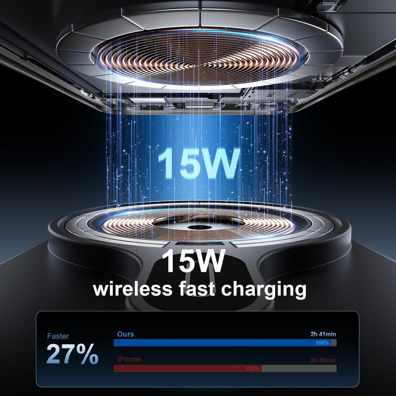 HURMAI for Qi2 CD Car Mount Charger 15W MagSafe Wireless Charger for iPhone | For Qi2 15W MagSafe wireless charge. CD slot mount. For iPhone 17-12 & Galaxy S25. Magnetic hold for bumpy roads.