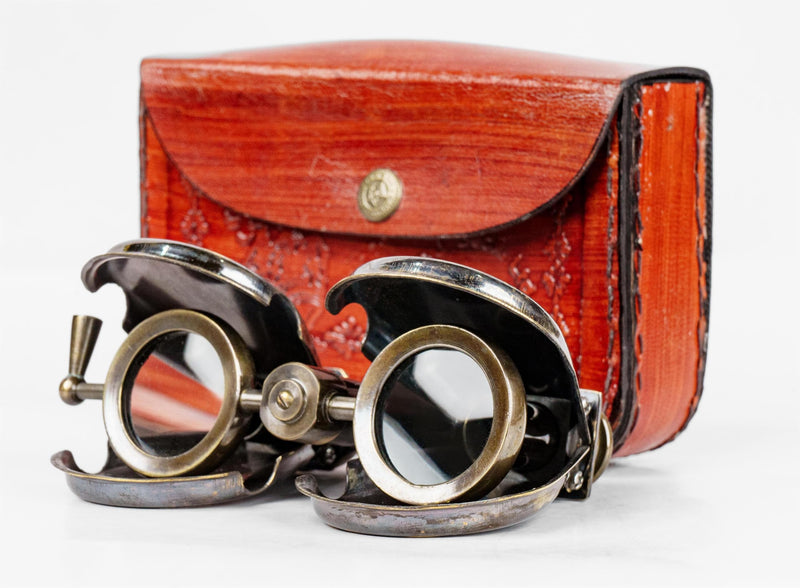 [AUSTRALIA] - Vintage Antique Vintage Spy Glass Old Brass Binocular for Adults and Kids for Bird Watching, black (ASI0057) 