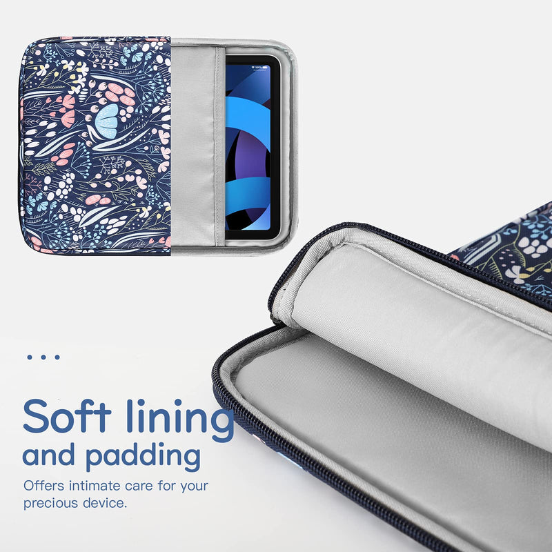 9-11 Inch Tablet Sleeve Case for iPad 10.2 2021-2019, iPad Pro 11 2021-2018, iPad Air 5/4 10.9 2022, iPad 10th Gen 10.9 2022, Galaxy Tab A8 10.5 2022, Tablet Protective Sleeve Bag, Night Blue 9-11 inch