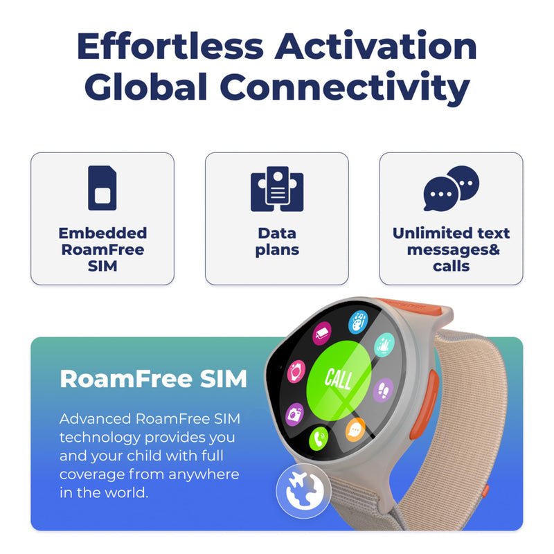Nickwatch By Nickelodeon GPS Tracking Smartwatch with App, Chat & Call, Durable, SOS Call, Motion Games, Step Counter, School Mode & More Endless Fun for All Requires Data Plan-First Month Free