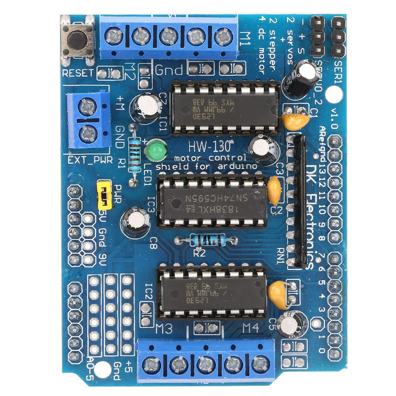 Motor Driver Shield, L293D Motor Driver Plate for Engine Plate L293D Engine Drive Shield Expansion Board Module Motor Drive Tool