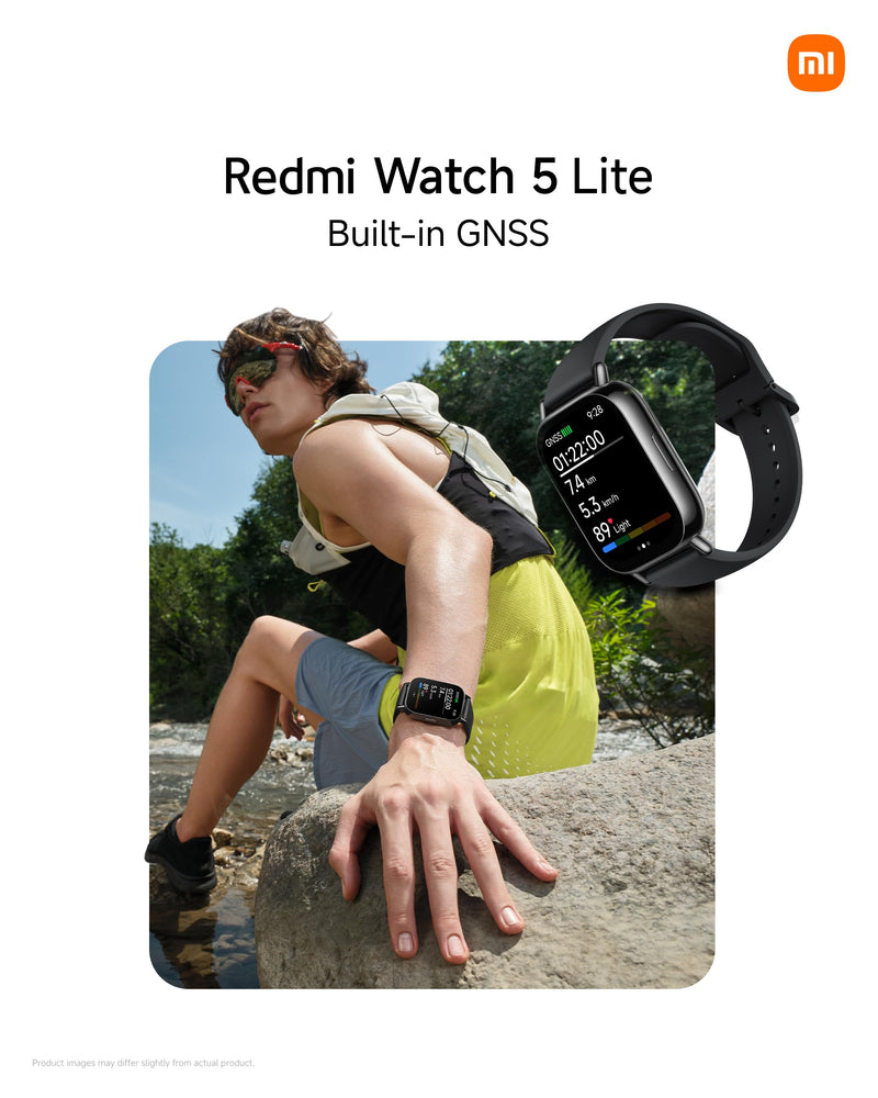 XIAOMI Redmi Watch 5 Lite Global 1.96" Amoled Up to 18 Days Battery GNSS Dual Mic 150+ Workout Modes 5ATM Water Resistance Heart Rate Sensor (Light Gold) Light Gold