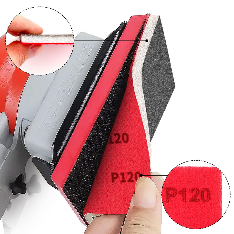 TXXATX 27 Pieces Sanding Sponge 180-3000 Grits Sponge Sanding Pads Wet and Dry Blocks Sandpapers Flexible Pads Washable and Reusable for Drywall Wood Furniture Metal Polishing Painting Auto Repair Mix Grits