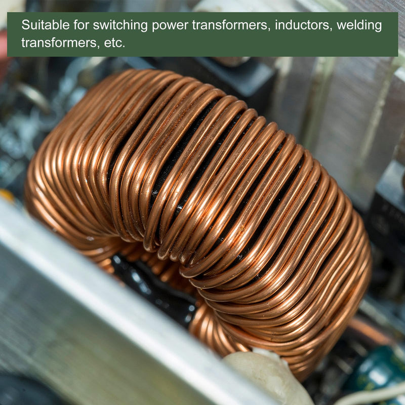 YOKIVE Toroid Core Ferrite Choke Ring Iron Powder Inductor Ferrite Ring Good for Power Transformers (Red Grey 40.5 mm x 23.5 mm x 14.7 mm)