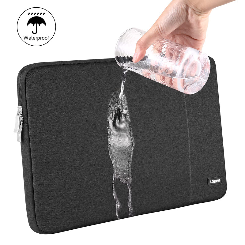 Portable Monitor Case 17.3 Inch for Most 17.3" Portable Monitor | Protective Carrying Sleeve for Travel, Business, Portable Laptop Display Bag with Water Resistant, Accessory Pocket, Black 17.3"