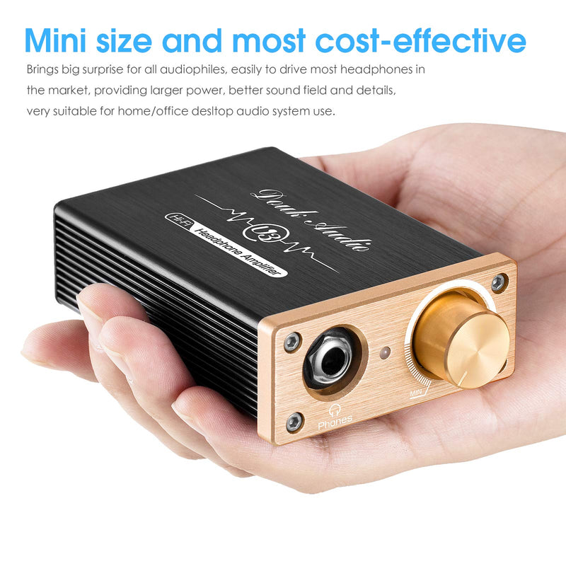 [AUSTRALIA] - Douk Audio U3 Headphone Amps, Mini Hi-Fi Amplifier for Home Desktop PC 6.35mm / 3.5mm Headsets, Class A, RCA Input, DC 5V 
