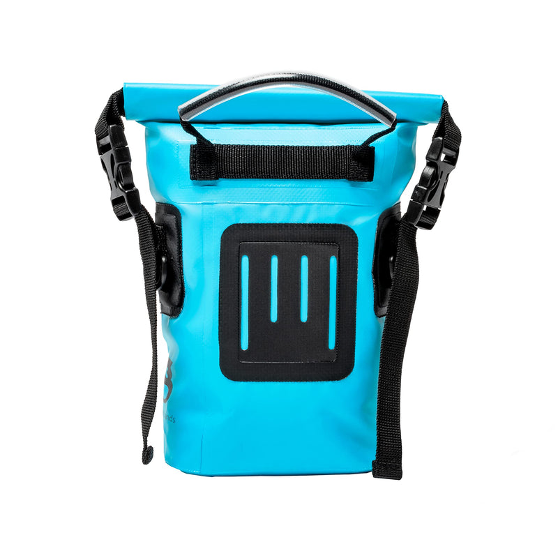 geckobrands Waterproof Phone Tote with 2L Dry Bag and Adjustable Strap – Protect Your Phone and Valuables While on The Go Neon Blue