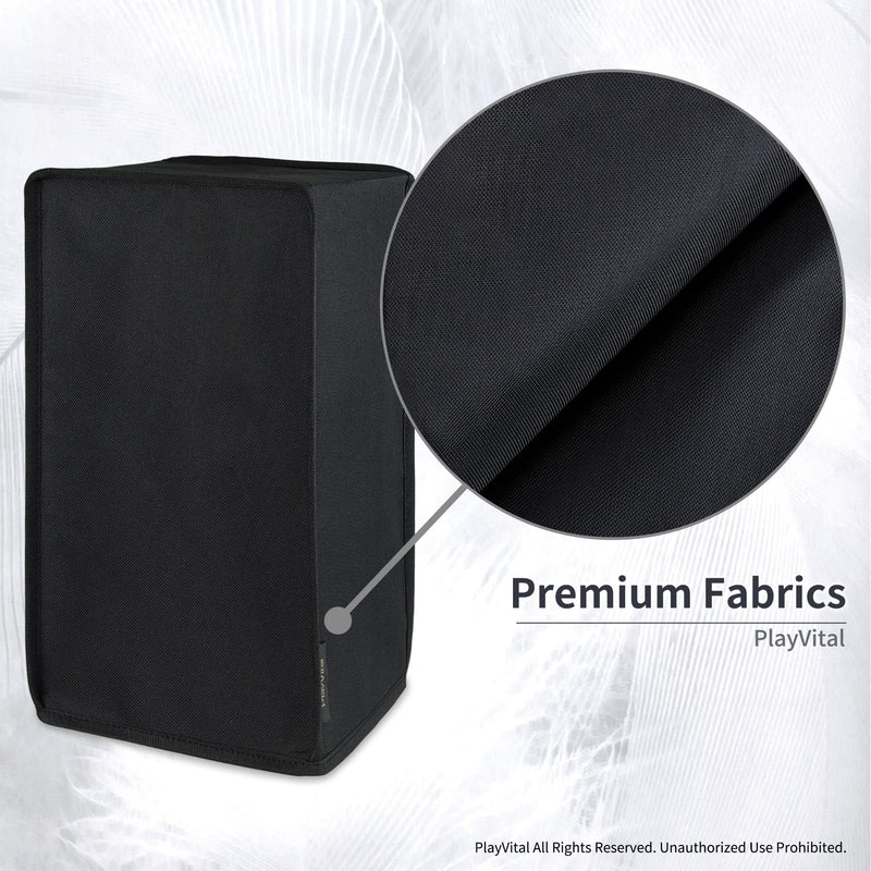 PlayVital Black Nylon Dust Cover for Xbox Series X Console, Soft Neat Lining Dust Guard, Anti Scratch Waterproof Cover Sleeve for Xbox Series X Console V Black