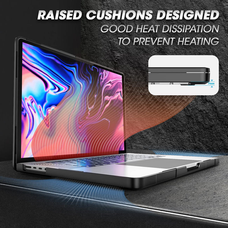 SUPCASE Unicorn Beetle Case for MacBook Pro 14 Inch M3 / M3 Pro / M3 Max (2023) & M2 Pro / M2 Max A2779 (2023) & M1 Pro / M1 Max A2442 (2021), Hard Shell Protective Cover for MacBook Pro 14" (Black) Black