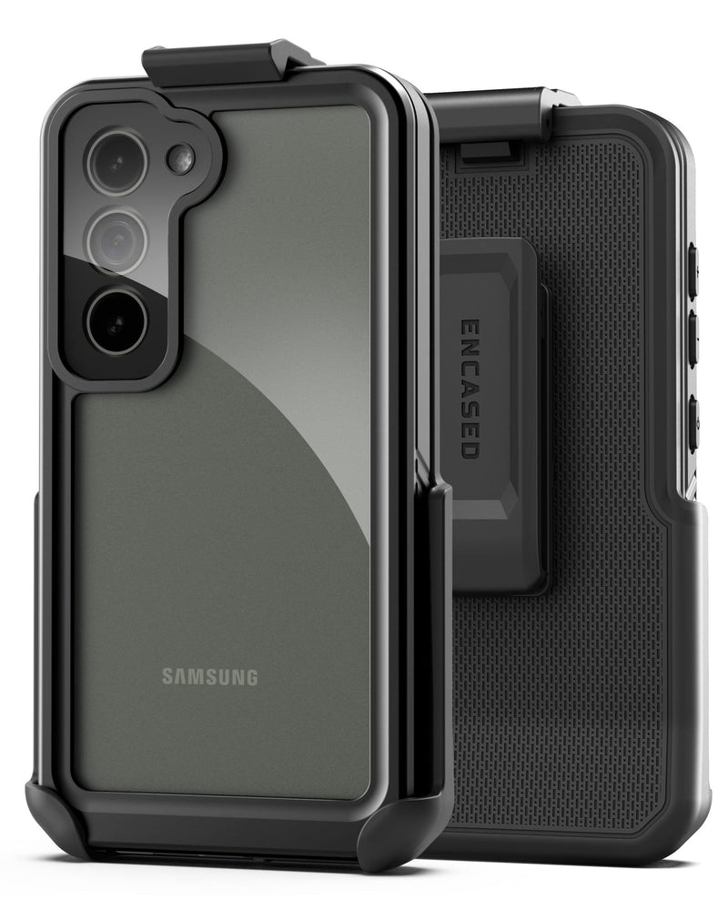 Encased Waterproof Samsung Galaxy S23 Belt Case with Phone Holster Clip and Built-in Screen Protector (IP68 Submersible) (2023 Galaxy-S23 6.1inch) (Galaxy S23)