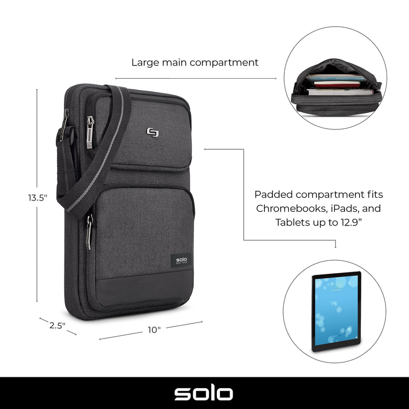 Solo New York Ludlow Universal Tablet Sling Bag, Grey