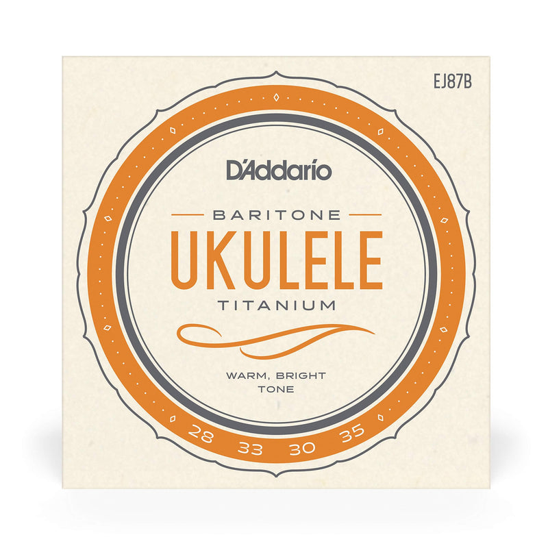 D'Addario EJ87B Titanium Ukulele Strings, Baritone