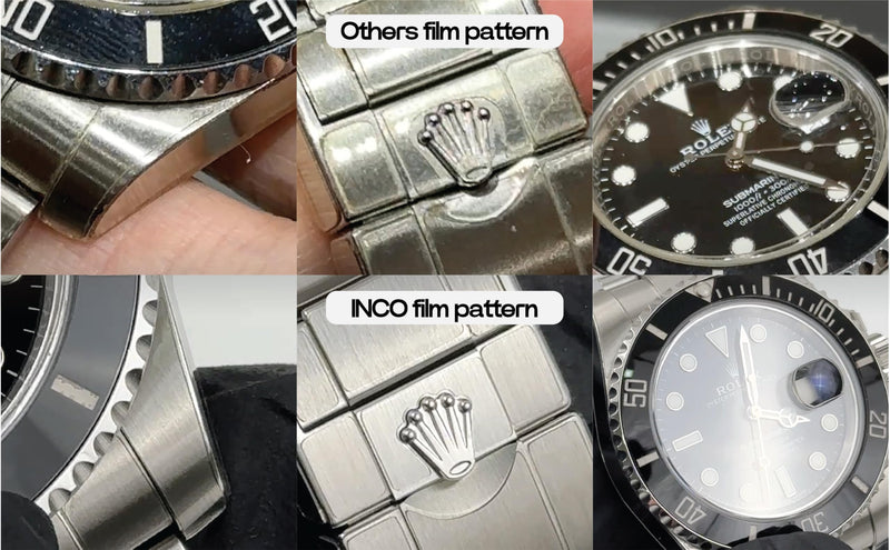 INCO Watch Protection Film Compatible with GMT Master II Ref. 126710,126711,126715 – 2-Pack TPU Guard for Case & Bracelet, Glossy Invisible Finish, Anti-Scratch (Oyster Bracelet)