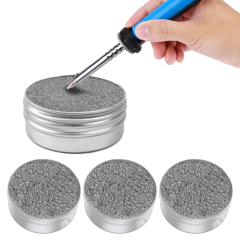 3 cans of soldering tip cleaner, soldering tips reactivator, reactivation oxidised soldering tips, used for maintenance and repair of the soldering tip (net weight: 16 g can)