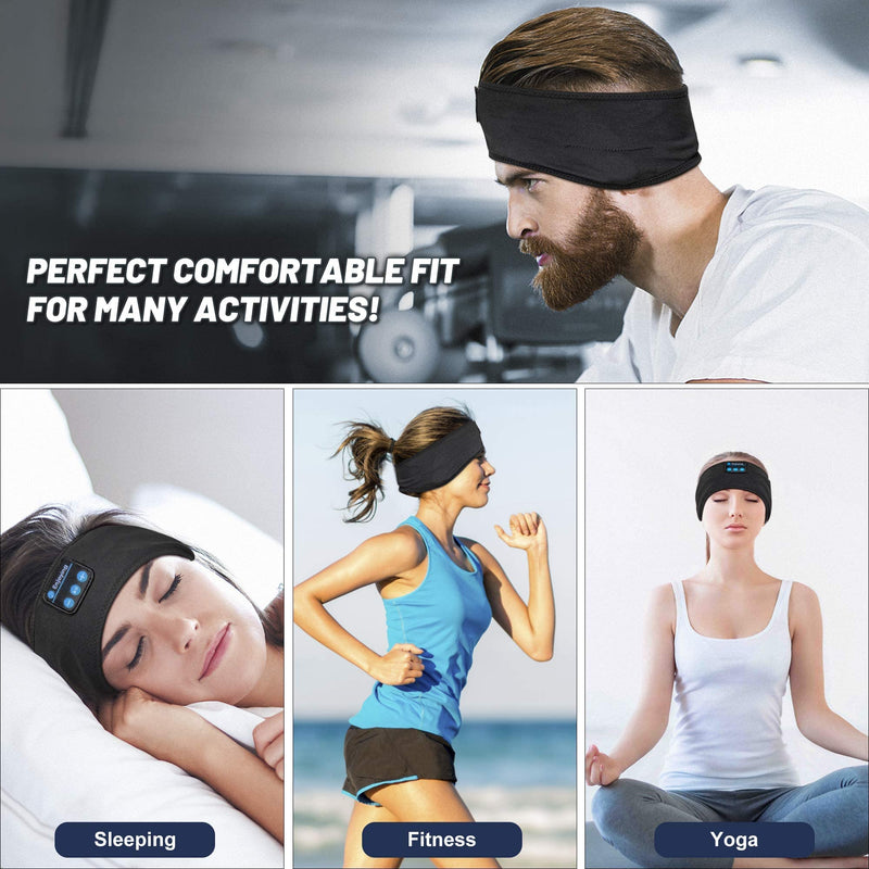 Perytong Sleep Headphones Wireless, Bluetooth Sports Headband Headphones with Ultra-Thin HD Stereo Speakers Perfect for Sleeping,Workout,Jogging,Yoga,Insomnia, Air Travel, Meditation