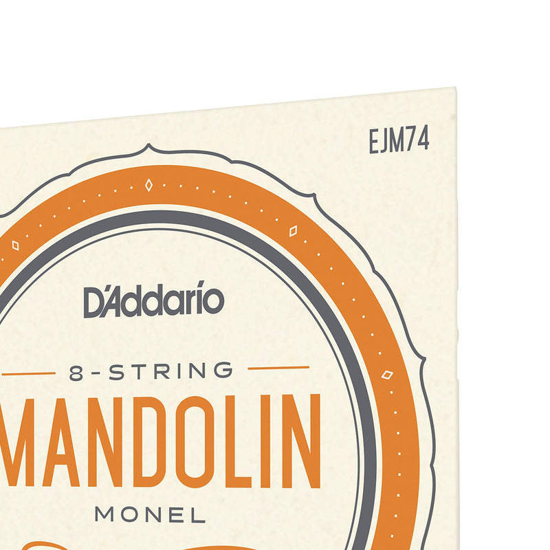 D'Addario Mandolin Monel Set, Medium, 11-40 (EJM74)