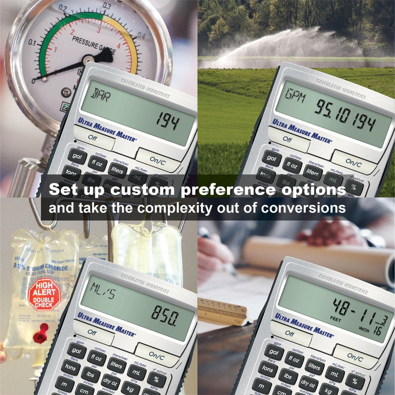 Calculated Industries 8025 Ultra Measure Master Professional Grade U.S. Standard to Metric Conversion Calculator Tool for Engineers, Architects, Builders, Scientists and Students | 60+ Units | Professional Grade, U.S. Standard to Metric Conversion, For...