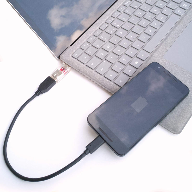 Transparent USB Data Blocker - Protect Against Juice Jacking
