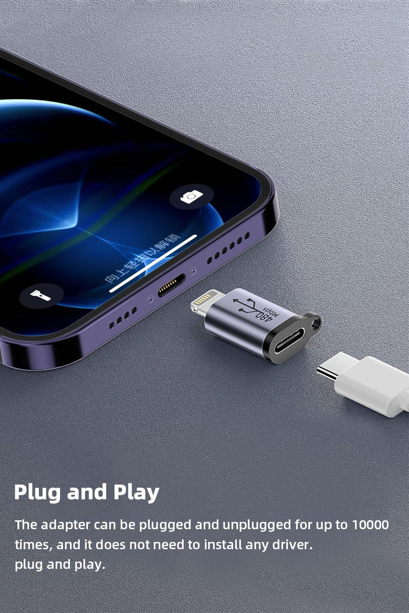 [AUSTRALIA] - USB C/Lightning to Micro USB Adapter, Type C/Micro USB Female to Lightning Male Converter, Micro USB/Lighting to USB C Extender, USB C/Micro USB to Mini USB Connector (8 Pack) 