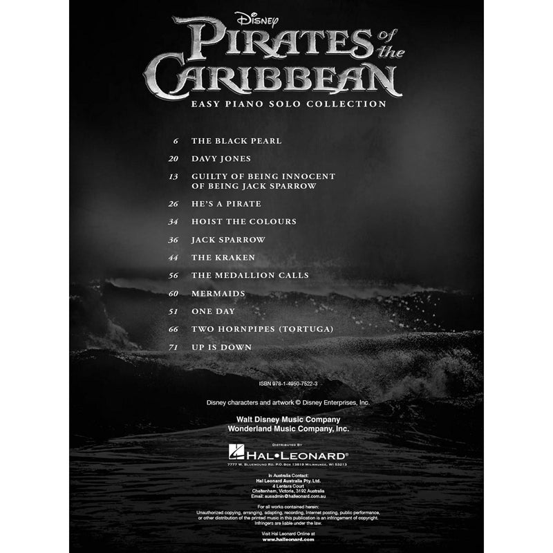Pirates of the Caribbean: Easy Piano Solo Collection