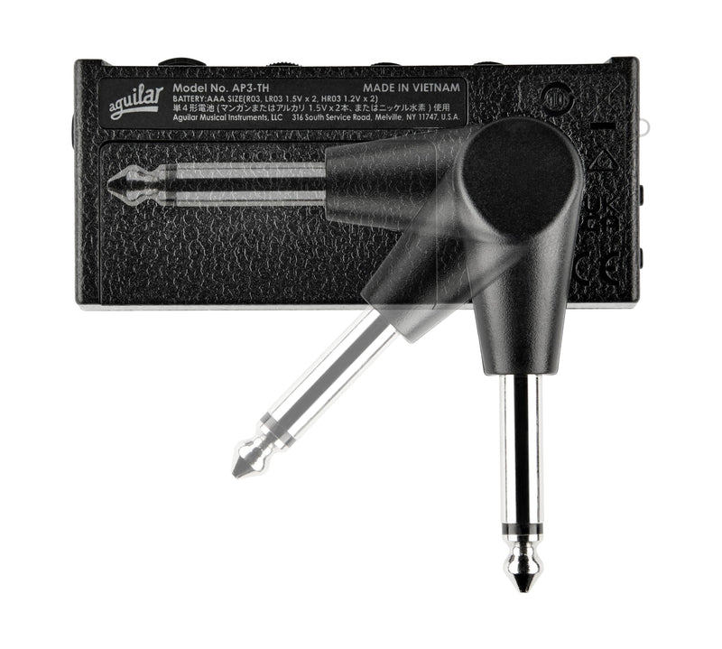 Aguilar amPlug3 Tone Hammer Bass Guitar Headphone Amp w/Three Onboard Effects and Built-in Rhythm Patterns