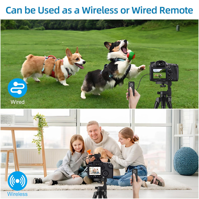 [AUSTRALIA] - Remote Shutter Release for Sony Wireless Remote for Camera S1/S2 Compatible with Sony a7, a7II, a7IV, a6000, a6300, a6400, a6500, a77, a77M2, a99, a580, a560, a550, RX10M2 