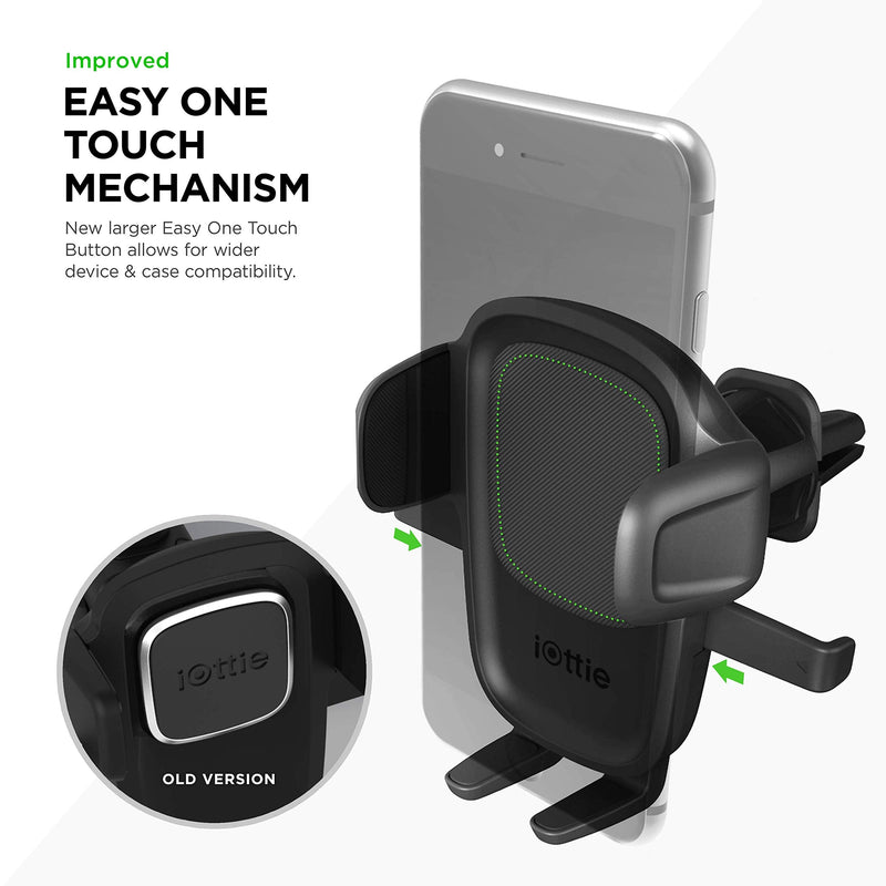 iOttie Easy One Touch 5 Air Vent & Flush Mount Combo with extra Dashboard Mounting Base - Universal Car Mount Phone Holder for iPhone, Google, Samsung, Moto, Huawei, Nokia, LG, all other Smartphones Vent/Flush Mount Mount + Dashboard Mounting Base
