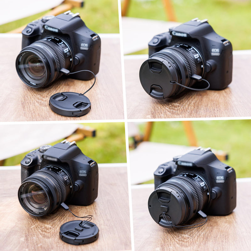 [AUSTRALIA] - JJC 58mm Front Lens Cap Cover + Elastic Anti-Loss Cap Keeper Leash for Canon EF-S 18-55mm f/3.5-5.6 IS STM, Fujifilm XF 18-55mm f/2.8-4 R LM OIS, XC 16-50mm f3.5-5.6 OIS Lens & More 58mm Thread Lenses 