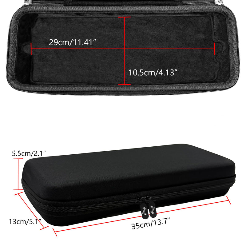 Audio Sampler Synthesizer Case Compatible with Teenage Engineering OP-1 Field/OP-XY, Portable Music Gear Storage Bag with Top Mesh Pocket and Groove Structure for Easy Access