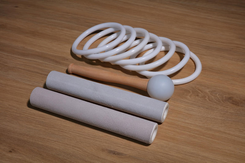TOPFUND 7 Pcs Silicone Rubber O-rings and 2 Suede Mallets and 1 Rubber Mallet for Crystal Singing Bowl Set