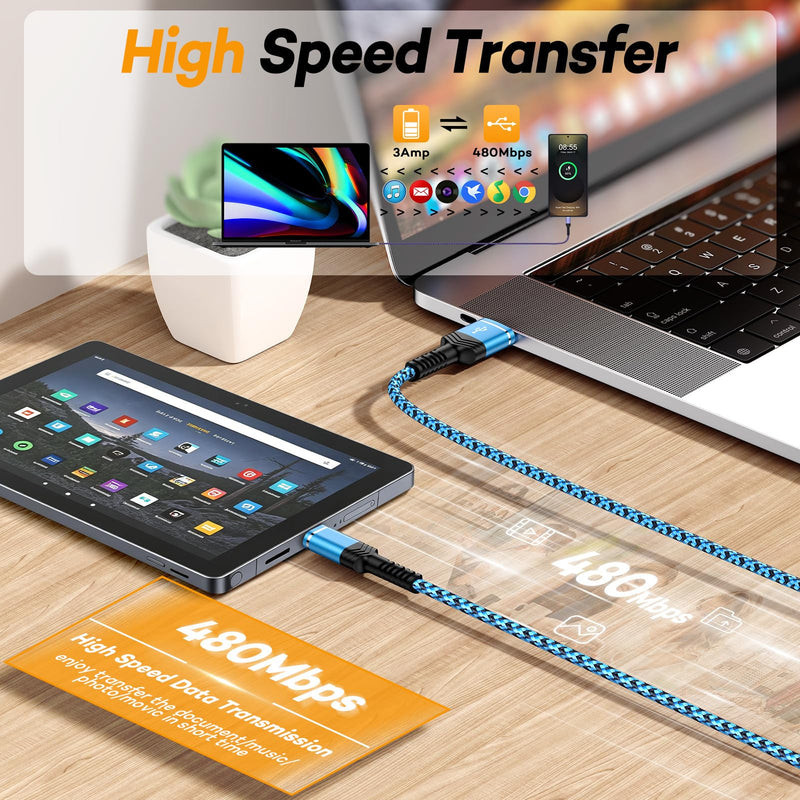 Samsung Charger Tablet Fast Charging Cord for Samsung Galaxy Tablet A11 A11+S11,S10,S9,S8,A9+ A 10.1 A 8.4 Android Tablet 16 Charger Samsung Phone A17 A16 A56 A36 S26 S25 (Include Block+USB C Cable)