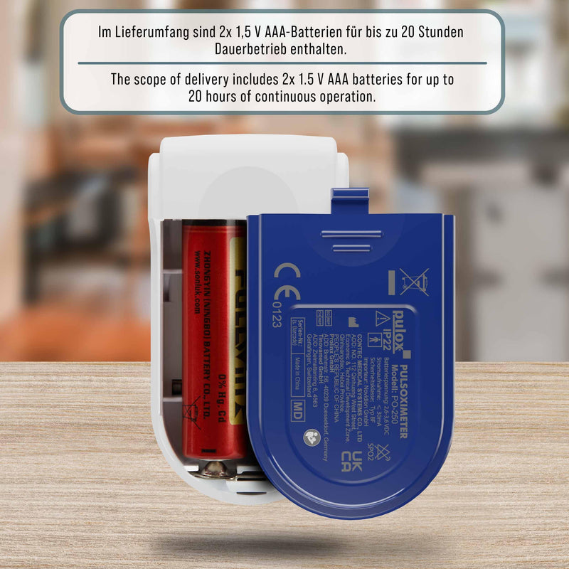 [AUSTRALIA] - Pulox PO-250 Pulse Oximeter with OLED Colour Display, Software and Accessories 