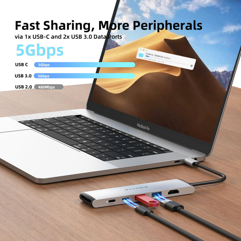 USB 3.0 Ethernet Aapter & 7 in 1 USB C Hub Bundle
