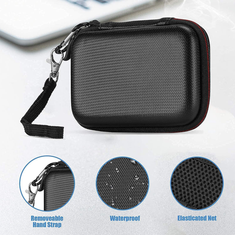ProCase Hard Drive Case 2.5 Inch Bundle with ProCase Samsung T7 / T7 Touch Portable SSD Carrying Case with Silicone Cover
