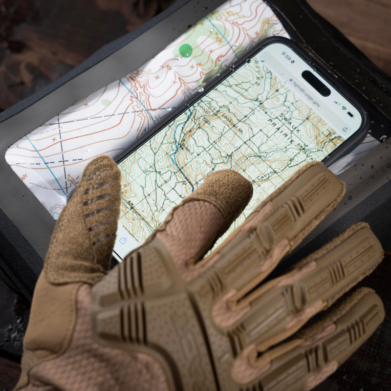 Rite in the Rain Monsoon Reach Medium Utility Bag, 9” x 7” x 3”, Touch Screen Compatible, Water tight TPU Construction Storage Bag (No. P797)