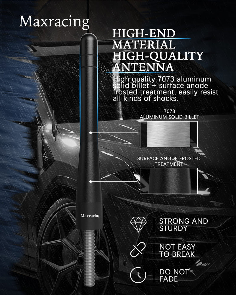 [AUSTRALIA] - MAXRACING Short Aluminum Truck Antenna Compatible with Ford F150 Pickup Truck 1997-2024 