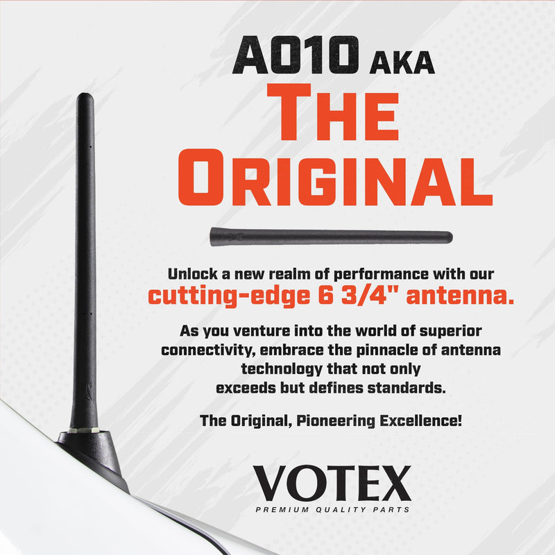 [AUSTRALIA] - AntennaMastsRus - Short Rubber Antenna fits Dodge Ram Truck 1500 (2009-2024) - USA Stainless Steel Threading - The Original 6 3/4 Inch Accessories - Car Wash Proof - Internal Copper Coil 