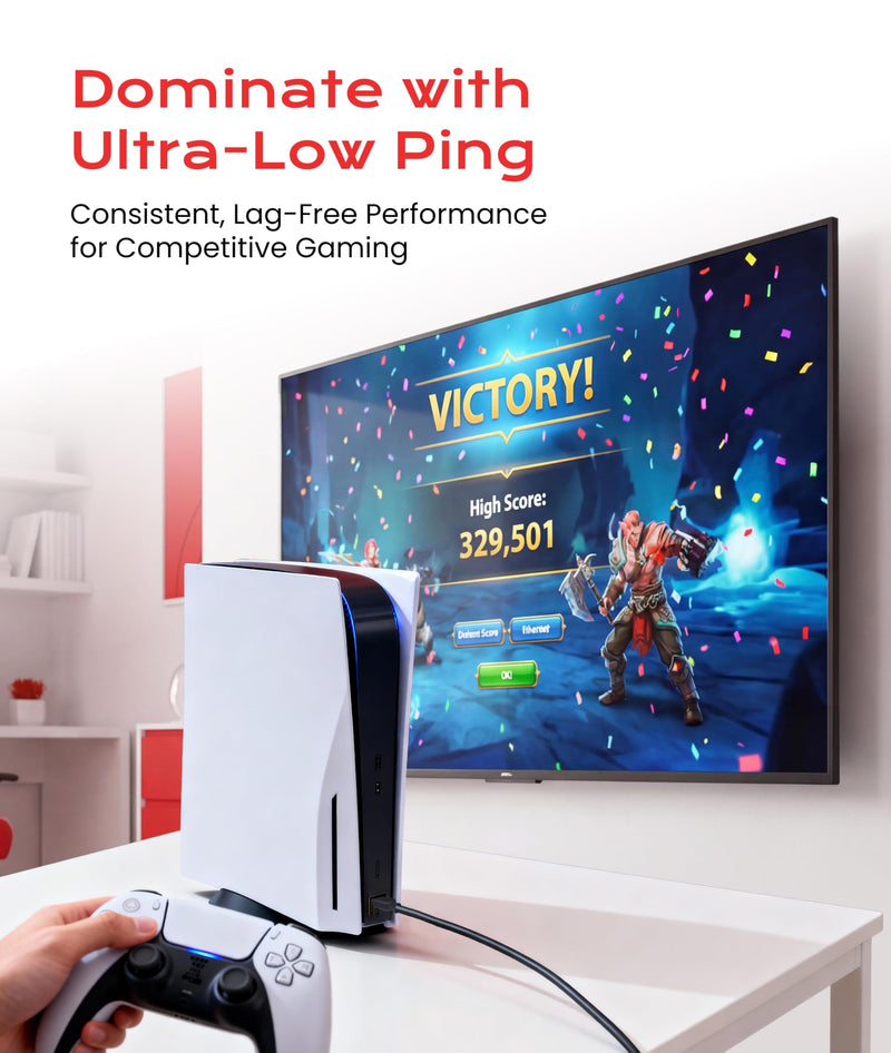 LINKUP 26AWG Cat 8 Ethernet Cable | Flexible High-Speed Patch Cord | 40Gbps 2GHz LAN Cable | RJ45 connectors | Use with Cat 5/ Cat 6/ Cat 7 | Ideal for Gaming & Desktops Blue 50ft
