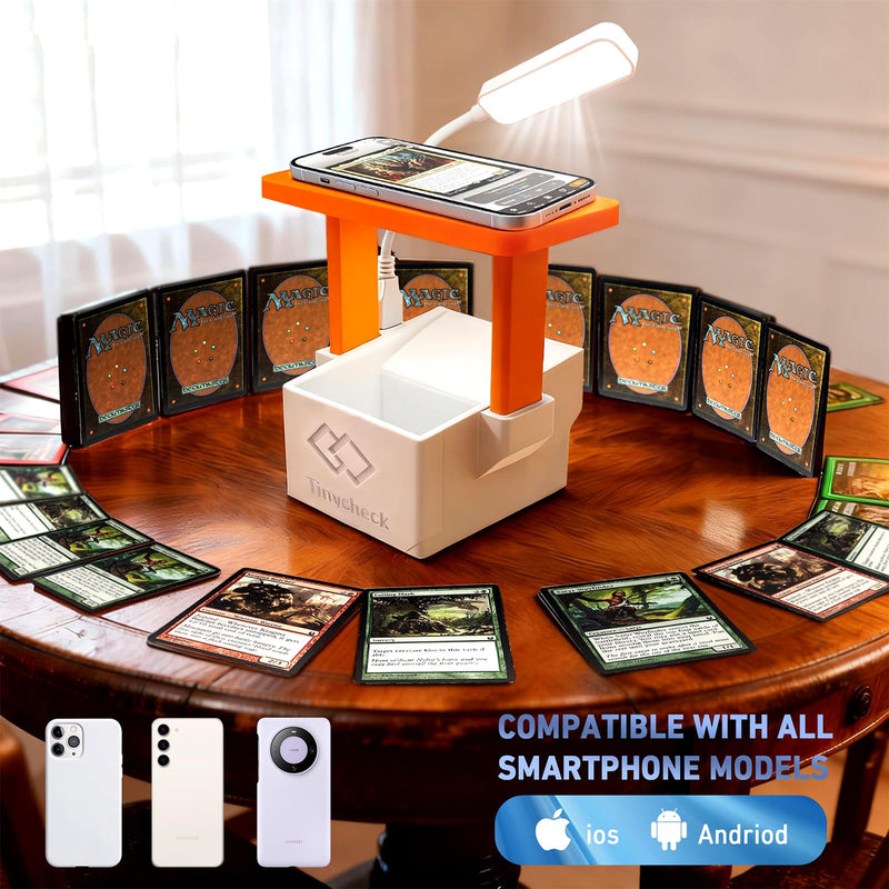 [AUSTRALIA] - Card Scanner - MTG Trading Card Standwith LED Light & Magnetic Base, Compatible with ManaBox App for Quick Scan & Price Check (Unsleeved Cards) 