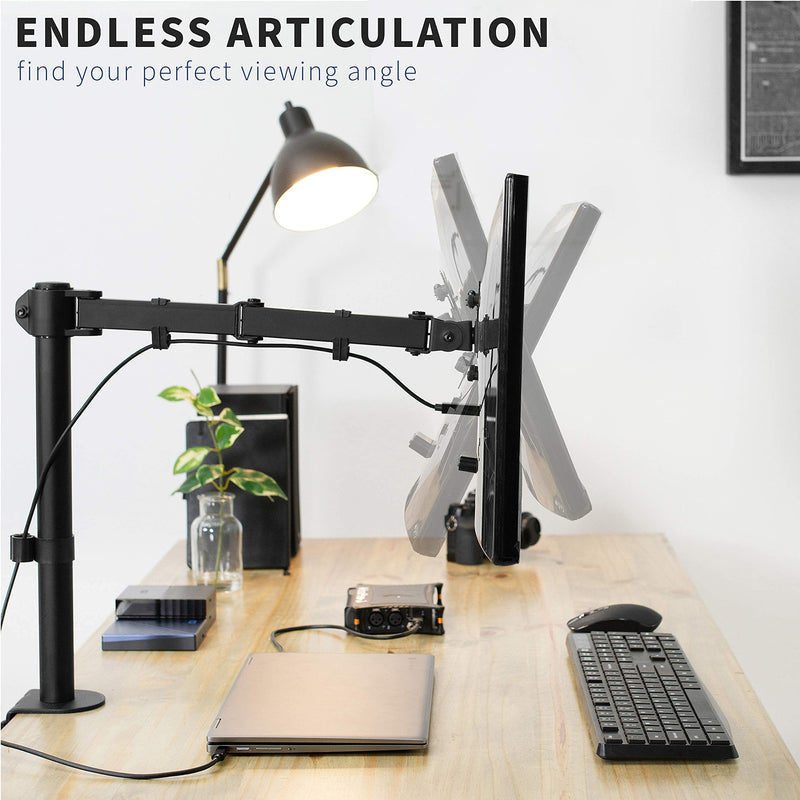 VIVO Quick Attach VESA Adapter Designed for Acer and Viewsonic Monitors Including R240HY bidx, SB220Q, RT240Y, R221Q, RT270, G227HQL, VX2276-smhd, & More w/ Single Monitor Mount for Screens up to 22lb