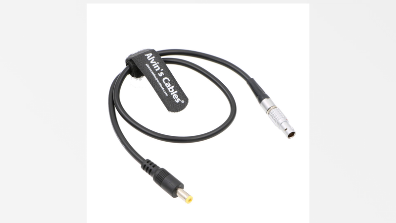 Alvin's Cables 2 Pin Male to DC Power Adapter Cable for Teradek Bond 18 Inches 45CM straight 2 pin to straight DC